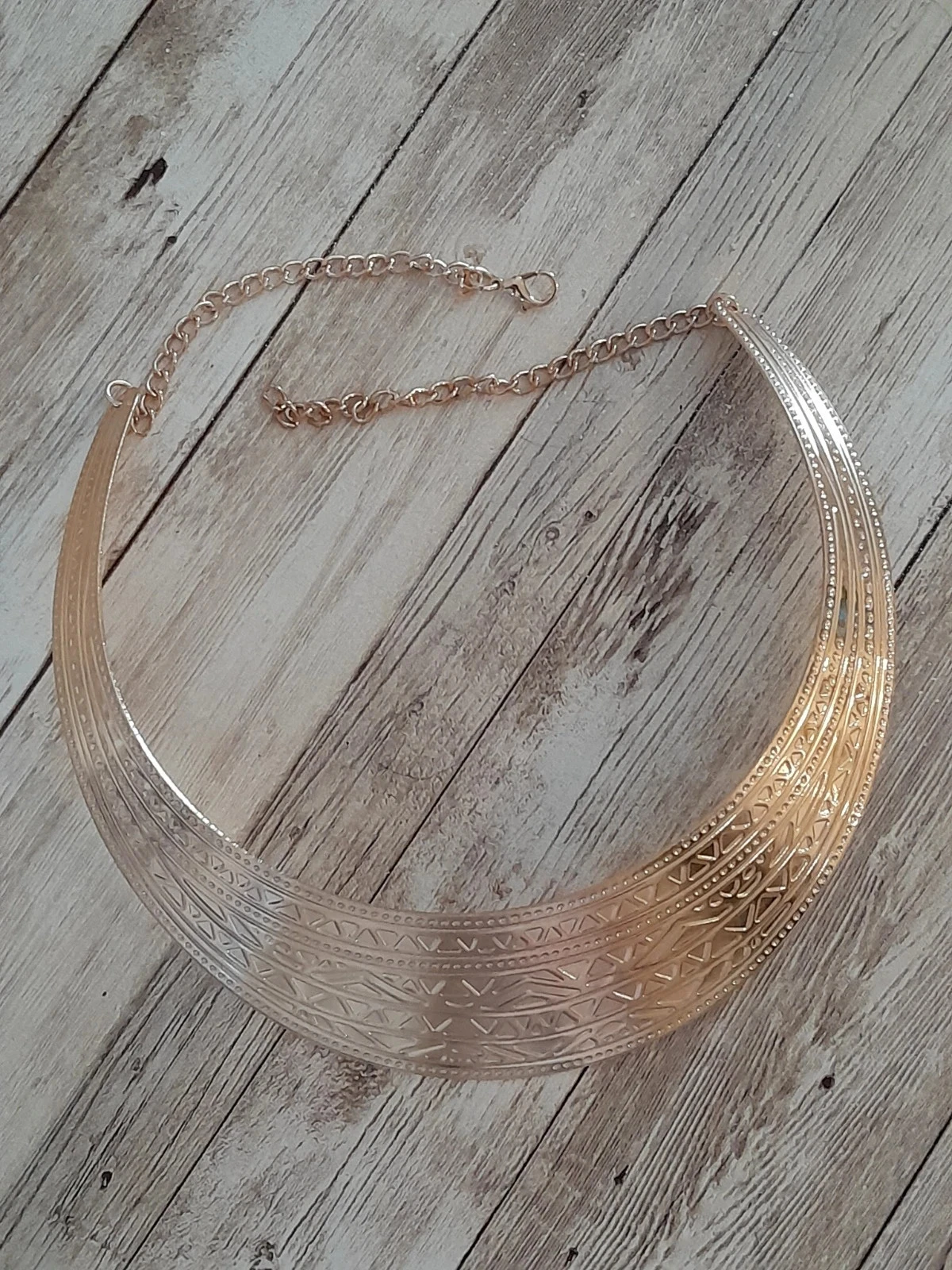 Collier ras du cou, vergulde, Boheemse stijl – photo 7